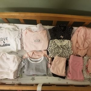 Baby Girl 0-3 month Carter's Bundle - 23 PIECES!